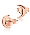 Crescent Moon Shaped Silver Ear Stud STS-4119